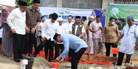 Gubernur Letakkan Batu Pertama Pembangunan Rumah Baitul Mal Aceh