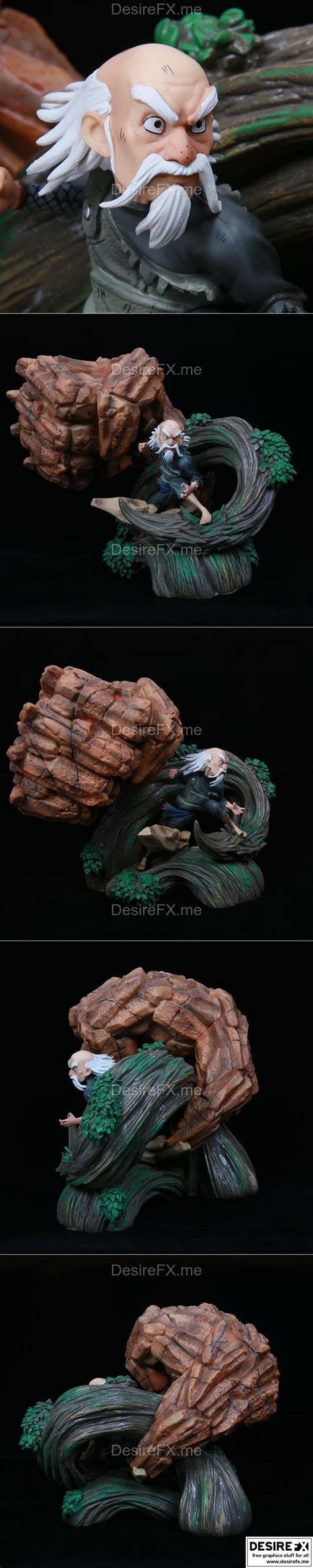 Desire FX 3d models | Tsuchikage Ohnoki from Naruto Shippuden – 3D Print Model STL