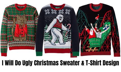 Design Ugly Christmas Sweater And Sweatshirt By Morgan Hub Fiverr