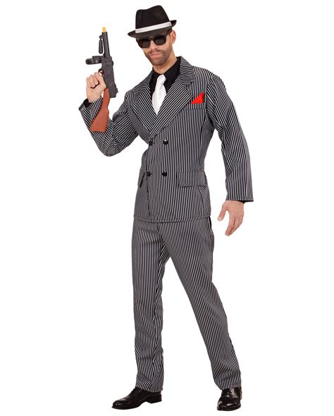 Mafiaboss Gangster Costume M for 20s celebrations | Horror-Shop.com