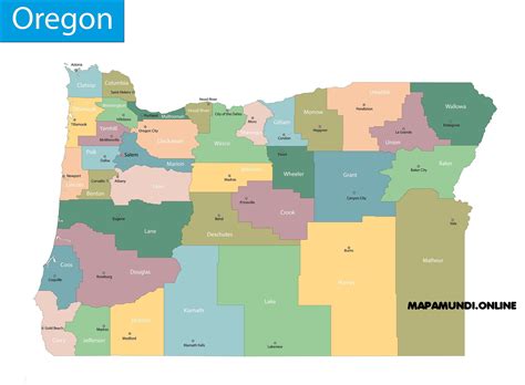 Residencia Navegaci N Escalada Mapa De Oregon En Estados Unidos Estadio