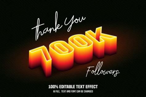 Followers D Text Effect Graphic By Shojol Gts Creative Fabrica