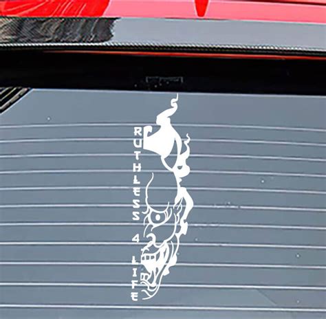 Ruthless Life Oni Vertical Window Decal Car Ubuy India