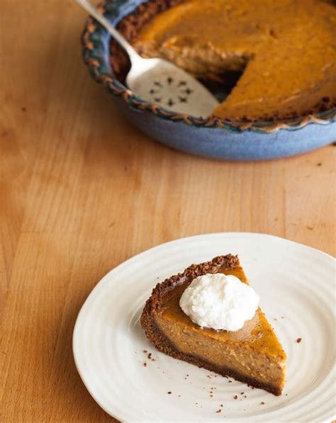 Pumpkin Pie With Gingersnap Crust Recipe Yummly Recipe Gingersnap