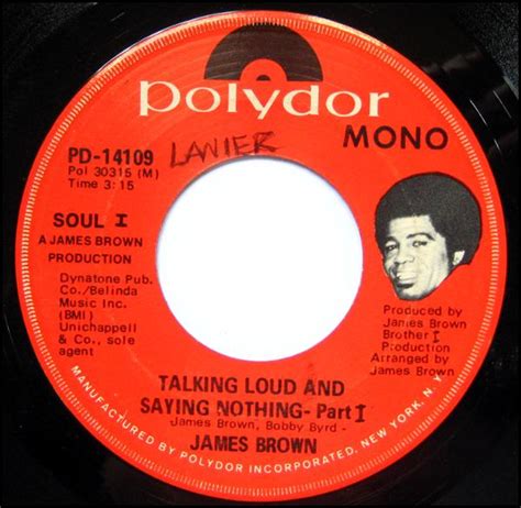 1972 Polydor 45 Talking Loud And Saying Nothing Part Italking Loud