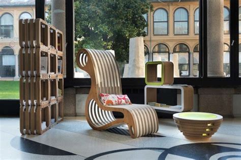 Lessmore Showcases Modern Eco Friendly Furniture Made Out Of Cardboard