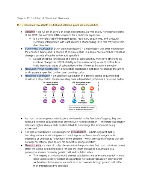 Bio Notes Chapter 15 - Biology 1102: Foundations of Biology - Chapter
