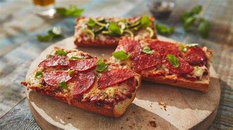 Chorizo French Bread Pizzas Recipe Booths