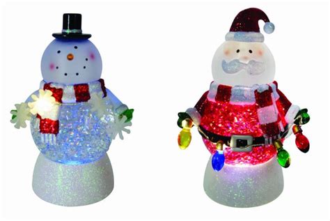 Led Glitter Snowmansanta Item 322104 The Christmas Mouse