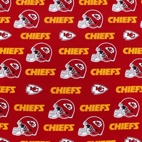 Fabric Traditions Kansas City Chiefs Nfl Cotton Fabric Kansas City