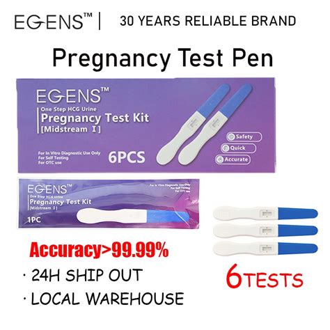 H Ship Out Egens Tests Hcg One Step Pregnancy Test Kit Midstream