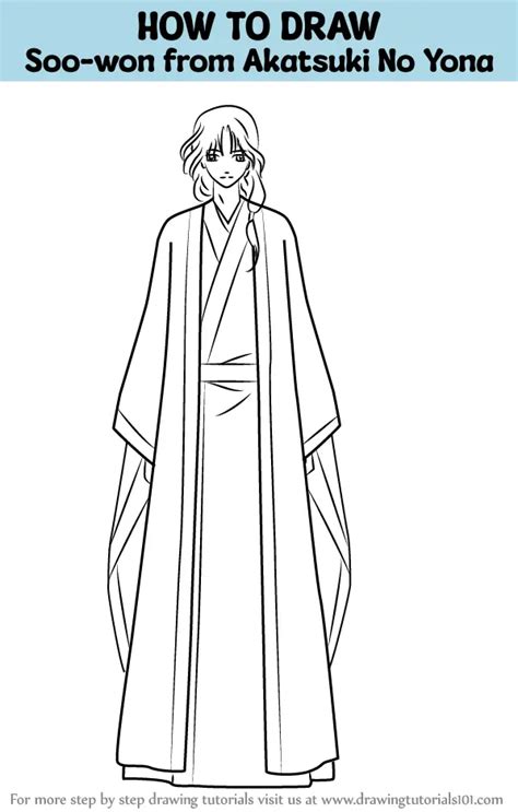 How To Draw Soo Won From Akatsuki No Yona Akatsuki No Yona Step By