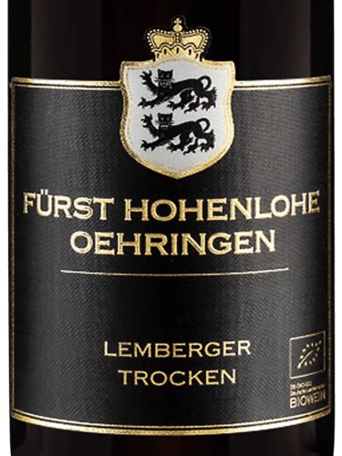 Fürst Hohenlohe Oehringen Lemberger Trocken Vivino Australia