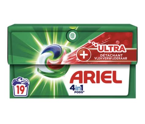 Lessive All in 1 Pods Ultra Détachant Ariel x 19 La Belle Vie