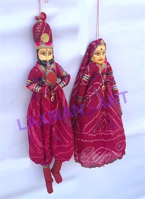 Rajasthani Puppet Kathputli Traditional Handmade Puppet Etsy