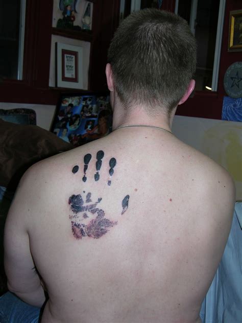 Postmortem Handprint Memorial Tattoo Medicine Tattoos By J Flickr