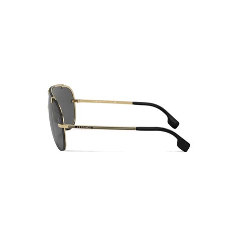 Versace Sunglasses Medusa Mesmerize Gold Dark Grey Sunglasses