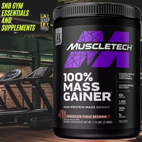 MuscleTech 100 Mass Gainer Chocolate Fudge Brownie 5 15 Lbs Lazada PH