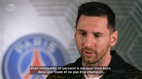 Vidéo Lionel Messi Se Livre Sur Son Duel Avec Kylian Mbappé En Finale