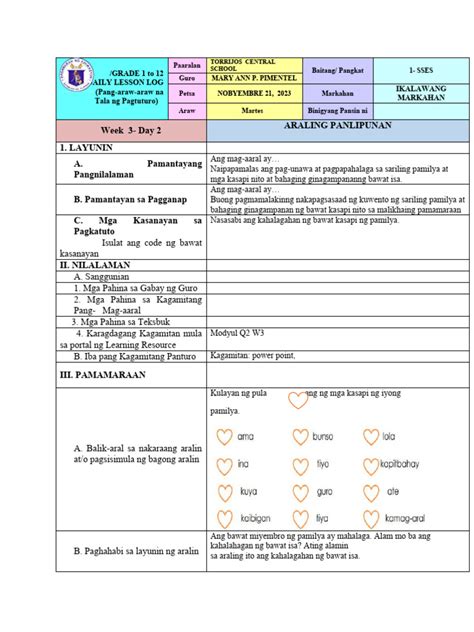 Dll Araling Panlipunan Q2 W3 Day 2 Pdf