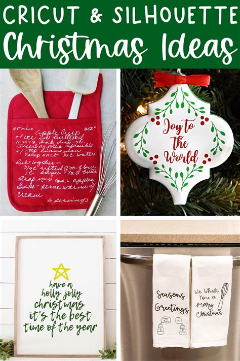 Silhouette and Cricut Christmas Ideas - 35 DIY Christmas Gift Ideas