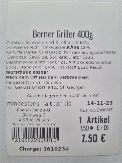 Riesen Berner Grillw Rste Aus Dem Lavanttal