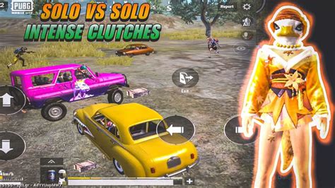 Last Zone Car Fight 😨 • Solo 1v1 Intense Clutches Gameplay • Pubg Lite