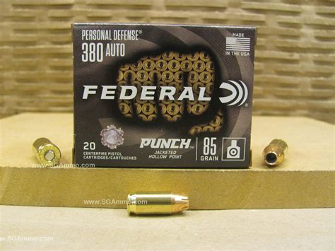 Round Case Auto Grain Jacketed Hollow Point Federal Punch