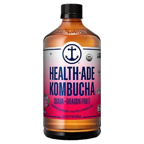 Health Ade Kombucha Guava Dragon Fruit Kombucha 16 Fl Oz Shoprite