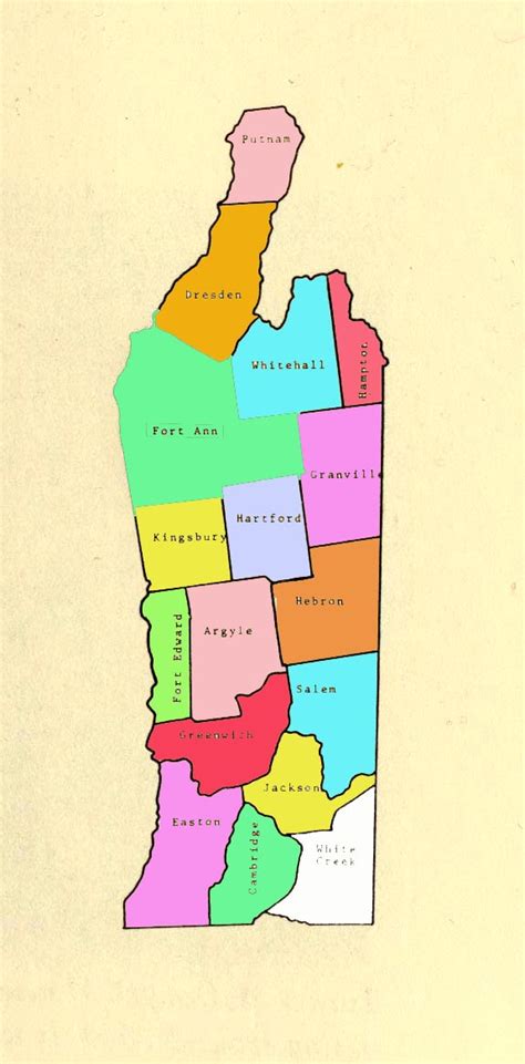 Current Map of Washington County Townships