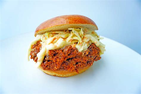 Sloppy Joes skjulte grønnsaker bønner med coleslaw SmudFood