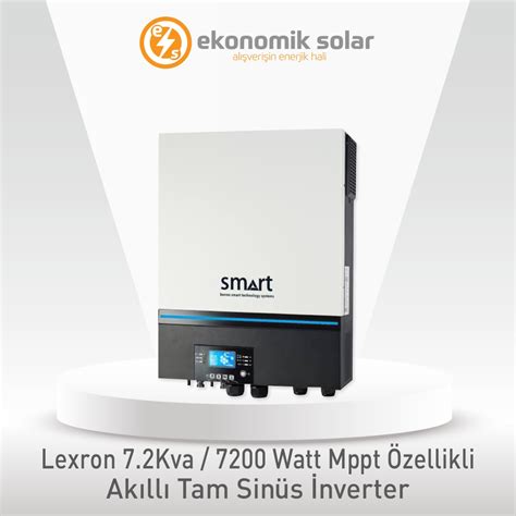 Lexron 7 2 KVA 7200 Watt MPPT Akıllı Tam Sinüs İnverter