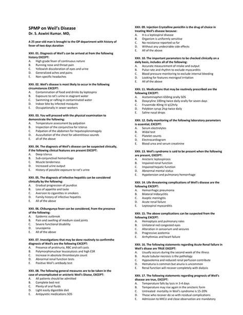 22 Spmp On Weils Disease Pdf