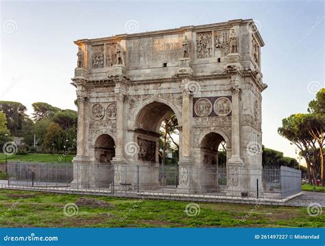 Arch Of Constantine Arco Di Constantino Near Colloseum Coliseum Rome