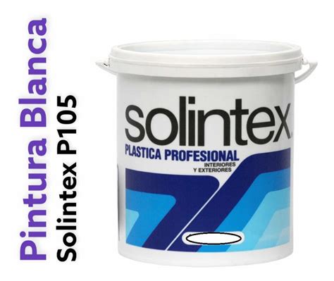 Pintura Blanca Caucho Cuñete Solintex 105 MercadoLibre