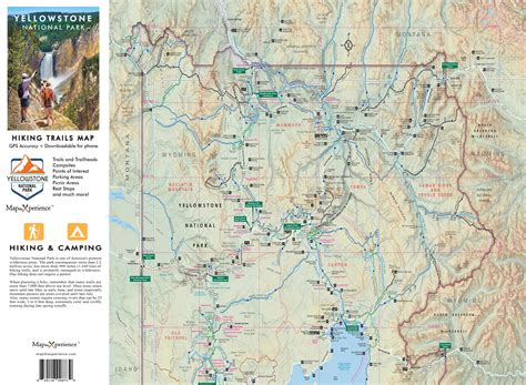 Yellowstone National Park Hiking Trails Map | A must have