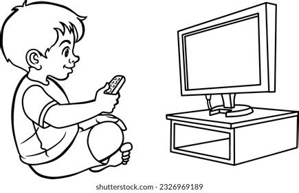 Children Watching Tv Clipart: Over 169 Royalty-Free Licensable Stock ...