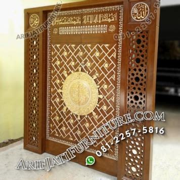 Pintu Kusen Masjid Jati Replika Nabawi Arif Jati Furniture