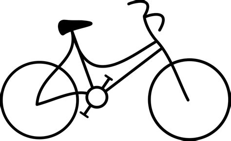 Free Bicycle Clipart Black And White, Download Free Bicycle Clipart ...