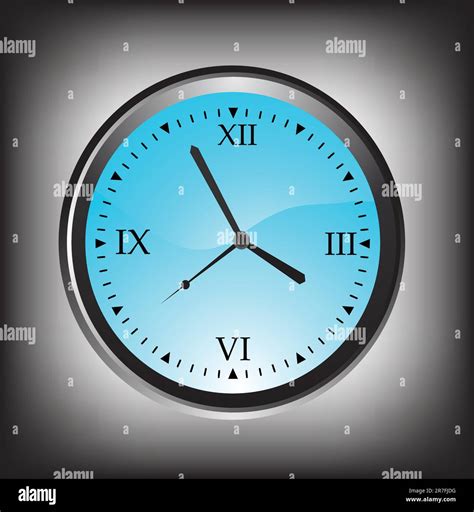 Vector Illustration Of Wall Clock Stock Vector Image And Art Alamy