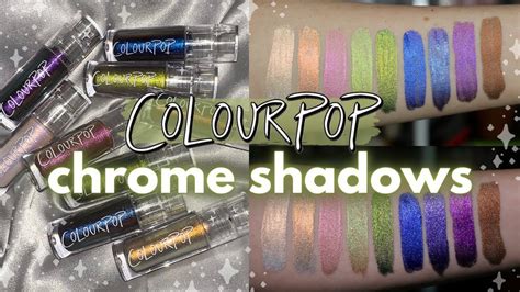 NEW ColourPop CHROME SHADOWS Multichrome Liquid Eyeshadow Swatches Of