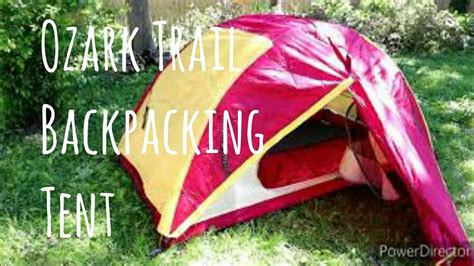 Ozark Trail Backpacking Tent Youtube