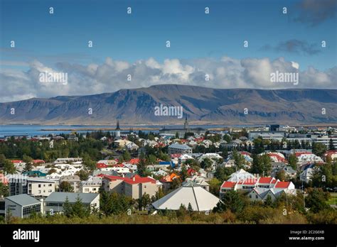 Reykjavik Colorful Roofs Iceland Capital Stock Photo - Alamy