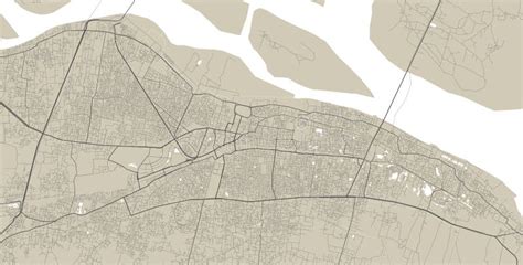 Vector Map of Patna, India. Urban City Road Map Art Poster Illustration ...