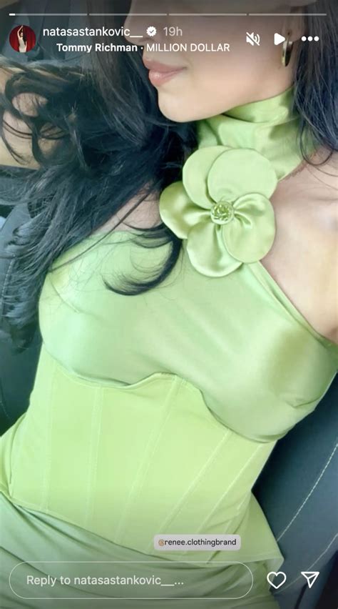 Natasa Stankovic showcases pure fashion goals in sultry green'revenge