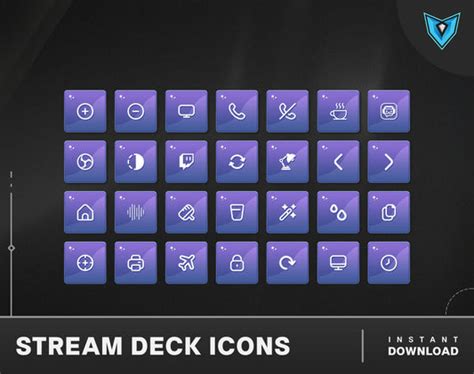 stream deck icons, stream deck icon pack, deck icons, elgato stream ...