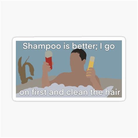 "Billy Madison Shampoo Meme" Sticker for Sale by batlynn | Redbubble