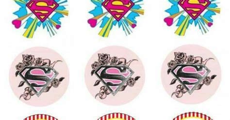 Supergirl: Free Printable Stickers, Toppers or Labels. - Oh My Fiesta ...