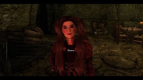 Cicera Female Cicero Dialogue Edit Skyrim Se Mod Youtube