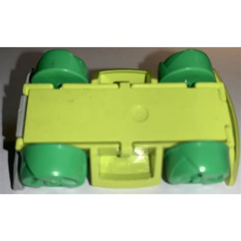 LEGO Medium Lime Racers Chassis With Bright Green Wheels Brick Owl